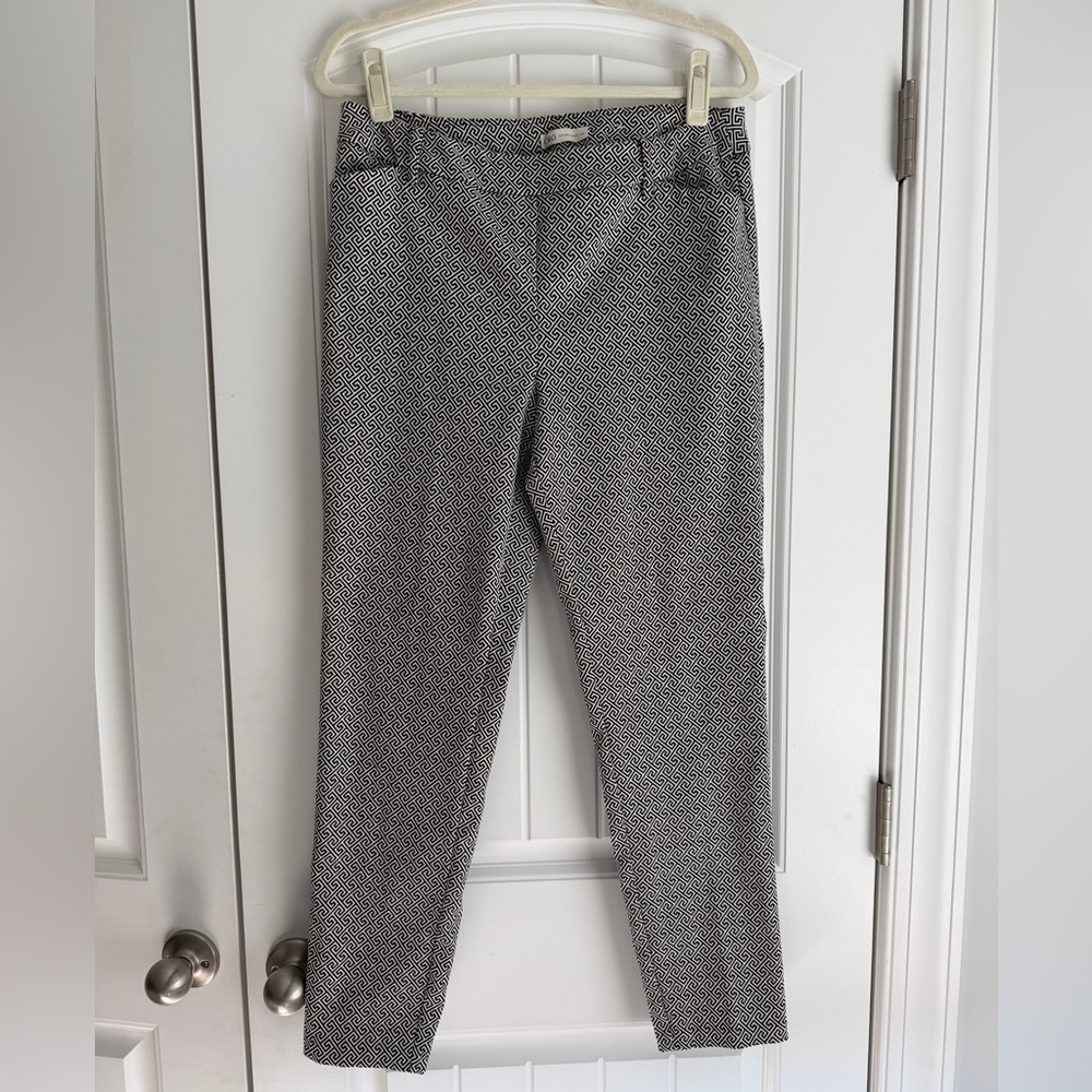 Chico's Geometric Black and White Pants